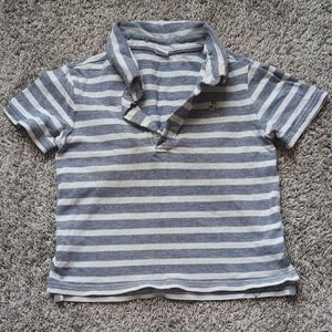 Janie and Jack Blue and White Polo Shirt Classic Stripes